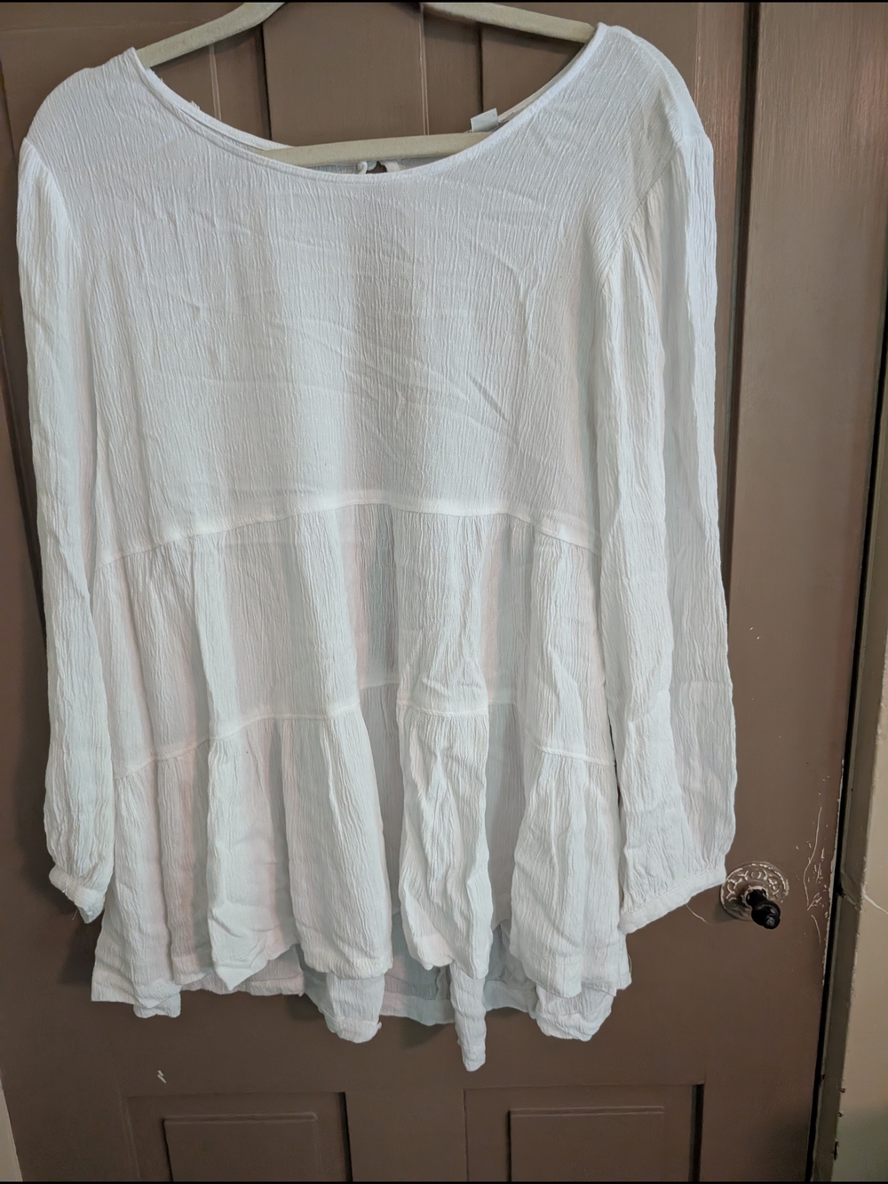 Lot Of 2 American Eagle Drop Waist Open Back Long Sleeve Top Blouse - Picture 7 of 10